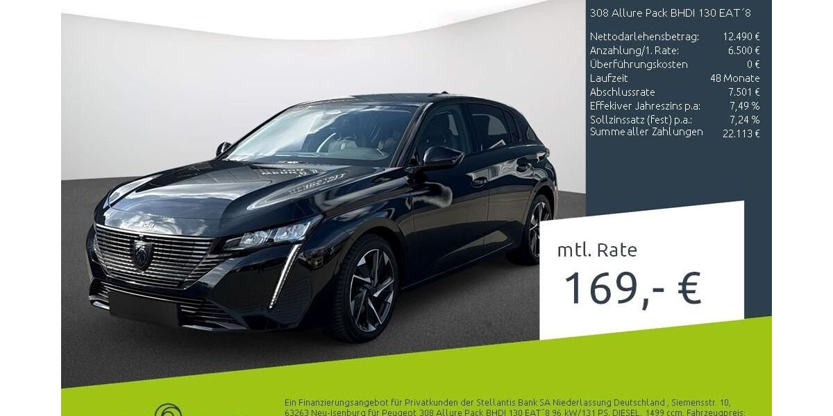 Peugeot 308 72.252 km 19.489 &euro; Bocholt 46395