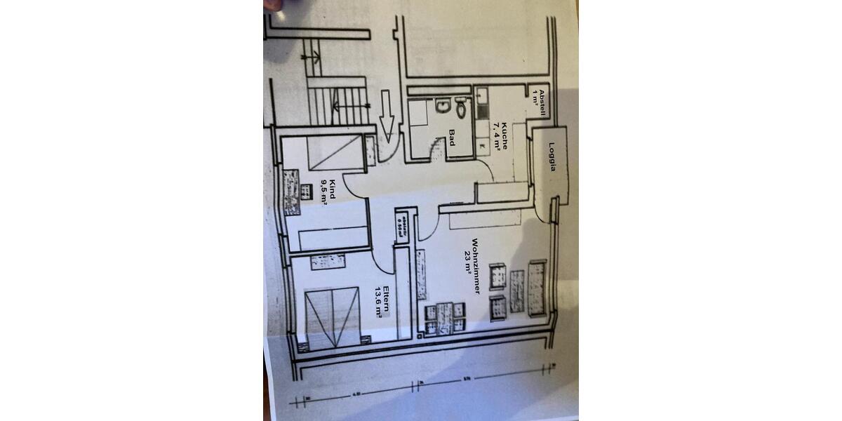 Etagenwohnung Oberhausen Alsfeld - 3.5 Zimmer, 69 m&sup2;, 169.000&euro; | Angebot:24860268