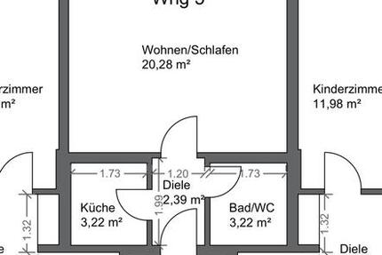 Wohnung Duisburg Laar - 1.5 Zimmer, 30 m&sup2;, 480&euro; | Angebot:25855835