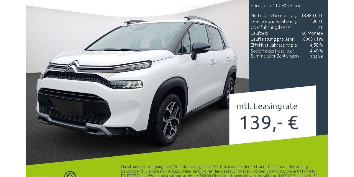 Citroen C3 Aircross 17.714 km 13.160 &euro; Bocholt 46395