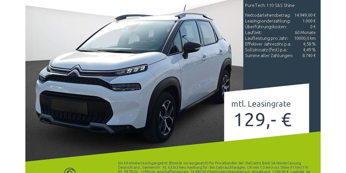 Citroen C3 Aircross 21.181 km 13.789 &euro; Borken 46325