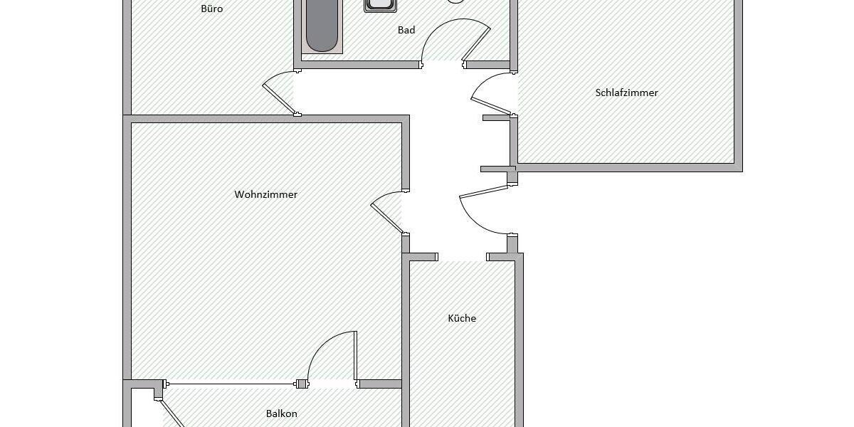Etagenwohnung Duisburg Duisburg-Mitte - 3 Zimmer, 70 m&sup2;, 650&euro; | Angebot:25635887