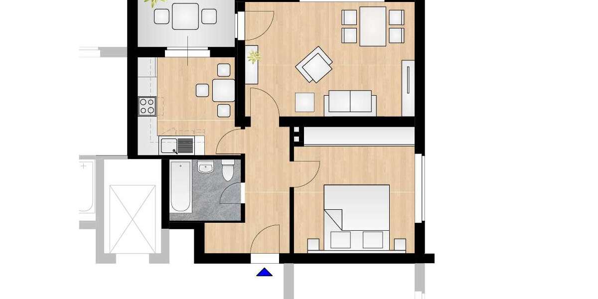 Etagenwohnung Duisburg Marxloh - 2 Zimmer, 54 m&sup2;, 380&euro; | Angebot:23301640