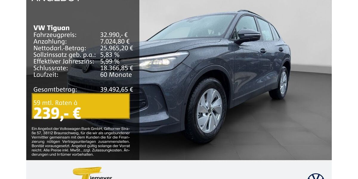 VW Tiguan 10.600 km 32.670 &euro; Duisburg 47059