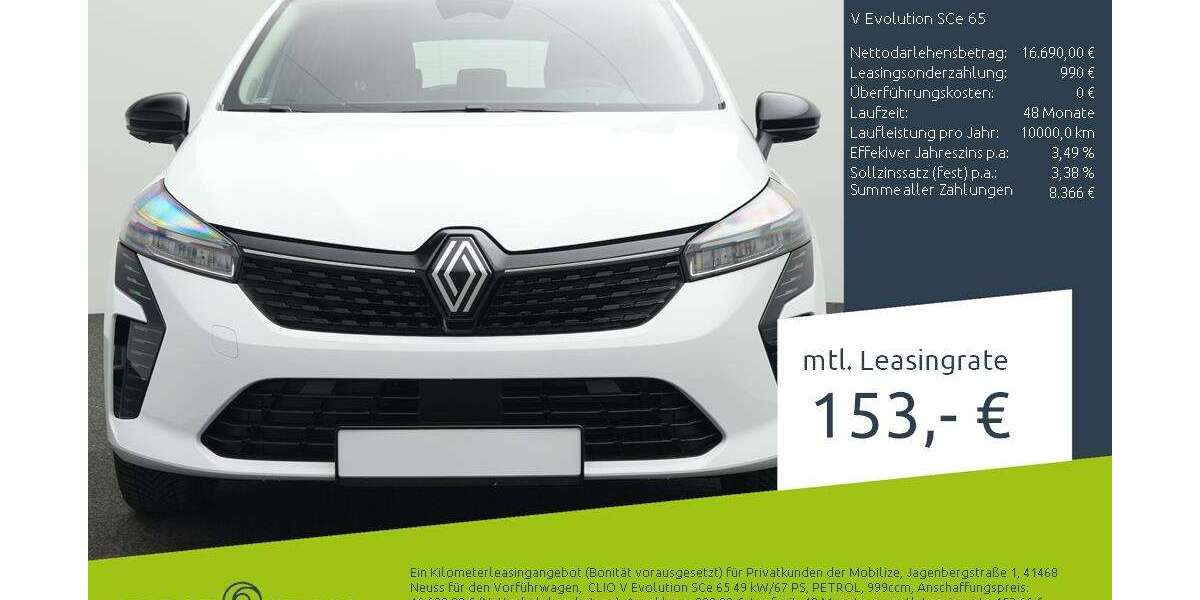 Renault Clio 1.500 km 16.670 &euro; Borken 46325