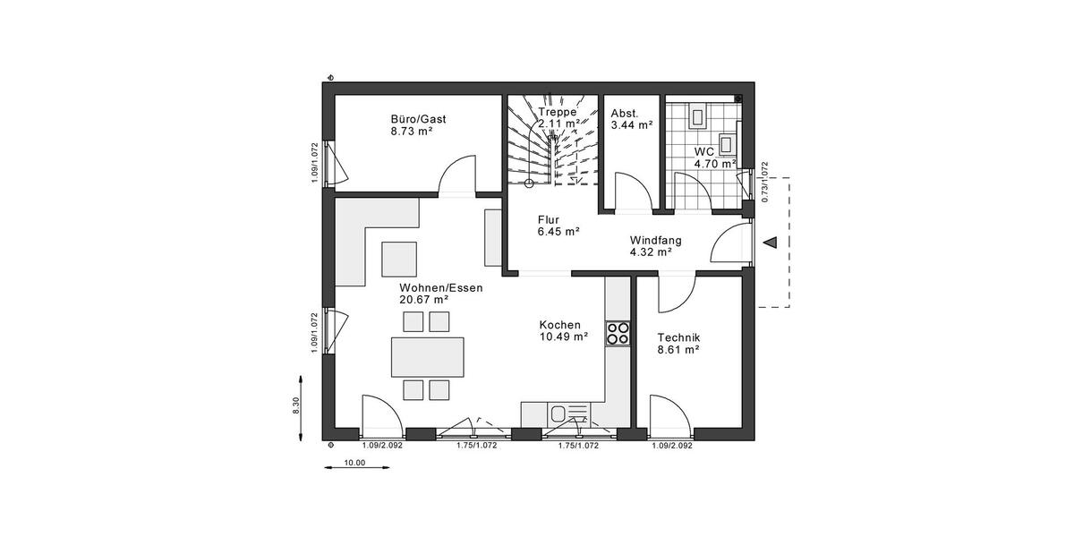 Einfamilienhaus Rheinberg - 4 Zimmer, 140 m&sup2;, 1.750&euro; | Angebot:26663222