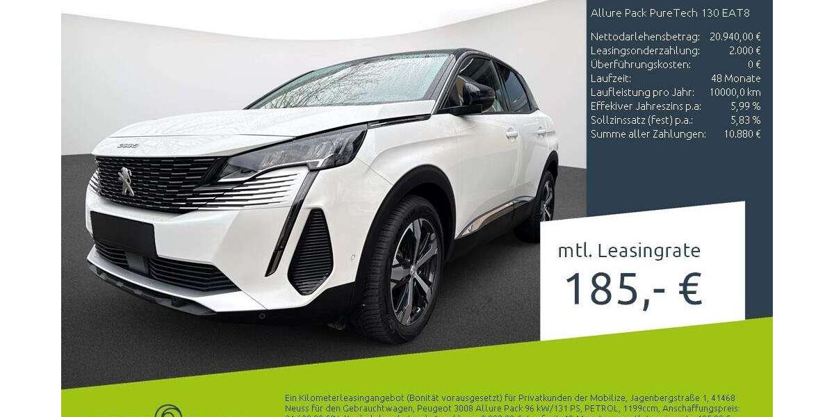Peugeot 3008 21.620 km 19.870 &euro; Borken 46325