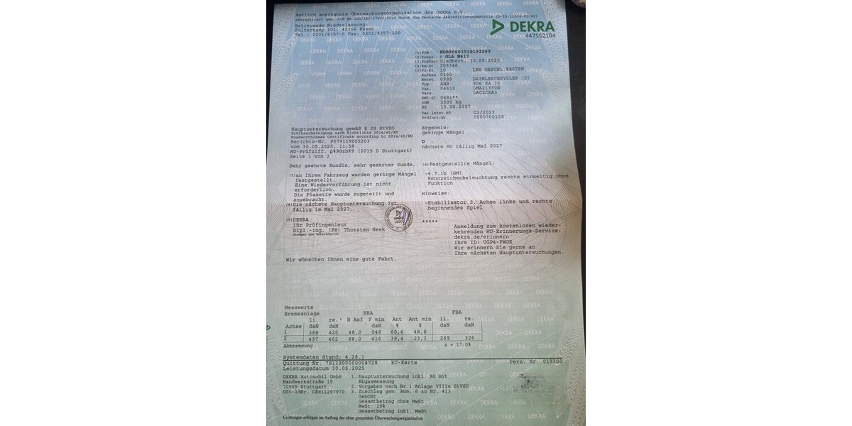 Mercedes-Benz sprinter 311 209.349 km 15.000 &euro; Gladbeck 45964