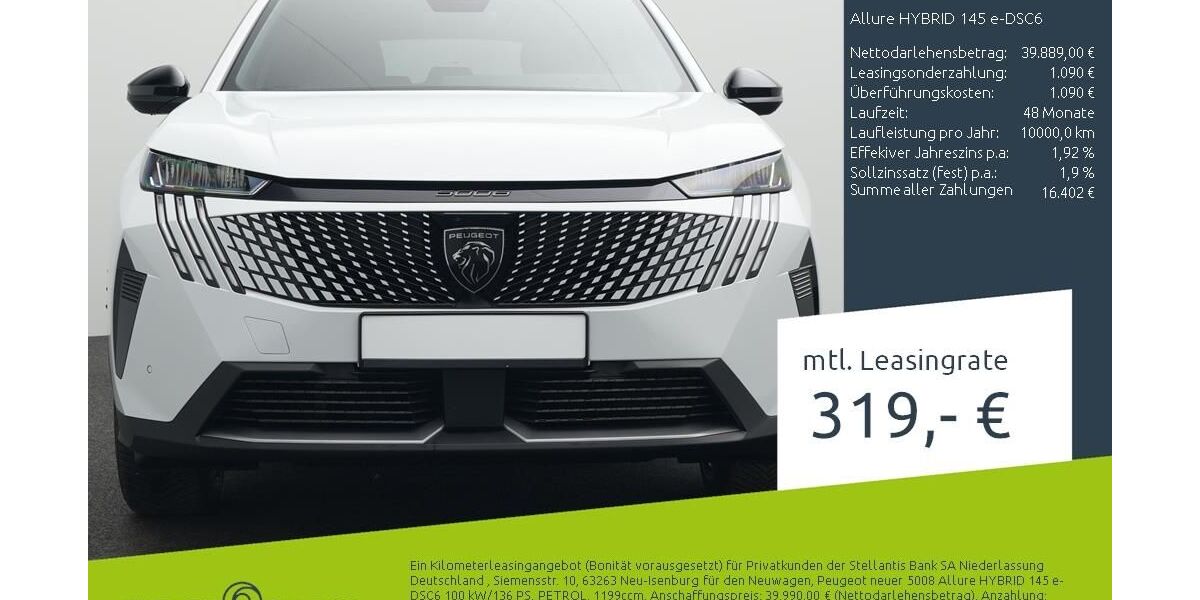 Peugeot 5008 1.500 km 39.889 &euro; Borken 46325