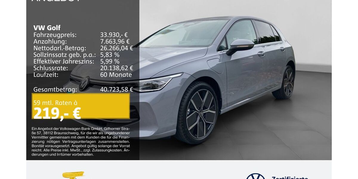 VW Golf 14.900 km 33.490 &euro; Dorsten 46282