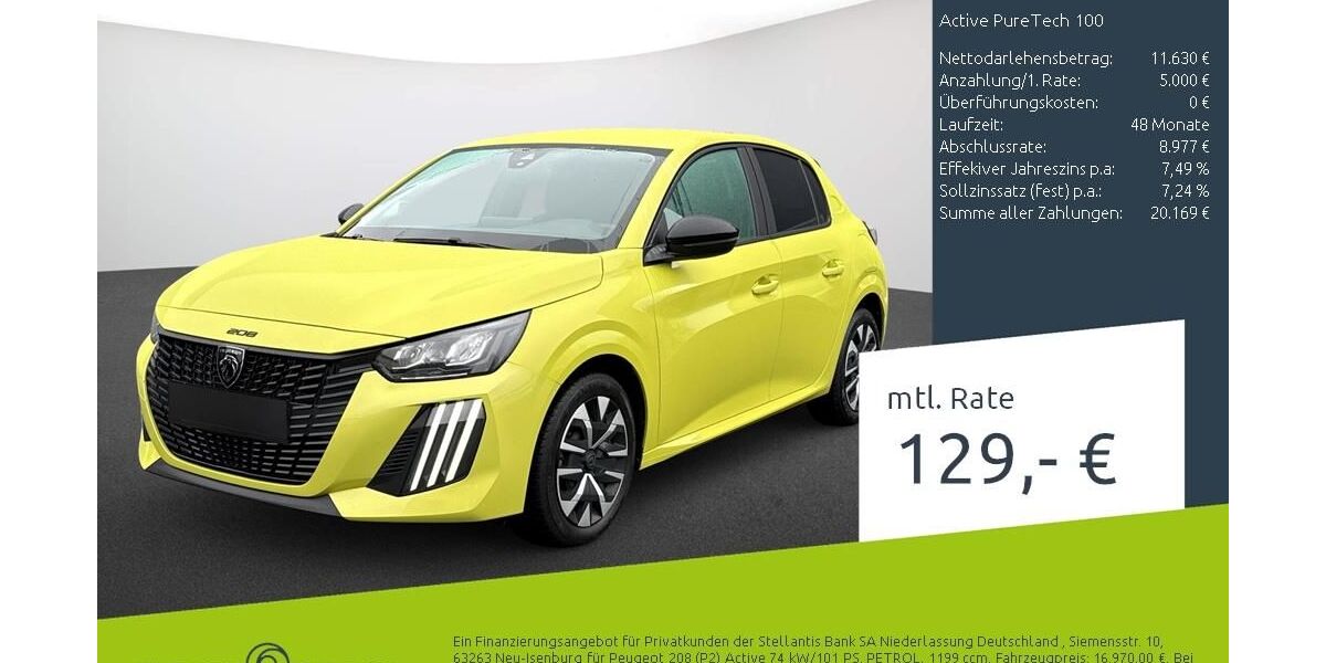 Peugeot 208 28.700 km 15.949 &euro; Bocholt 46395