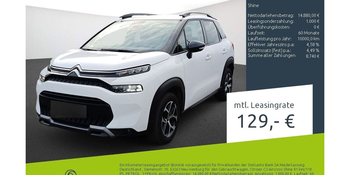 Citroen C3 Aircross 18.340 km 13.133 &euro; Bocholt 46395