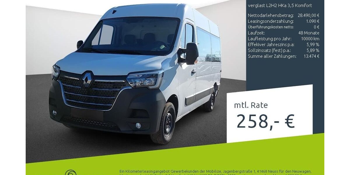 Renault Master 1.500 km 27.490 &euro; Borken 46325