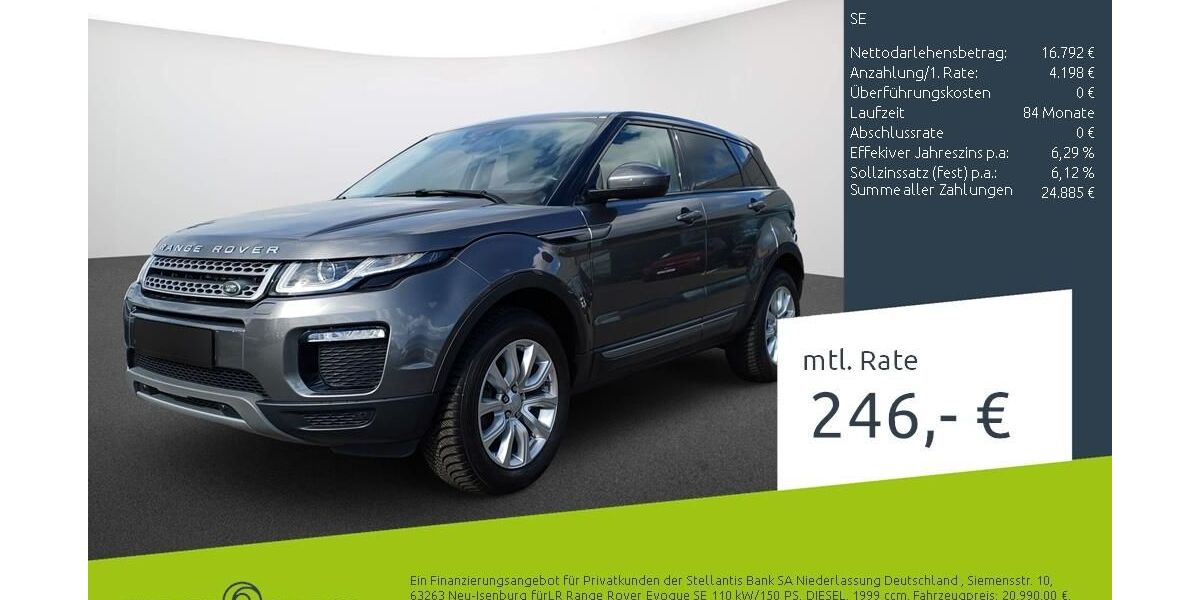 Land Rover Range Rover Evoque 55.656 km 20.990 &euro; Bocholt 46395