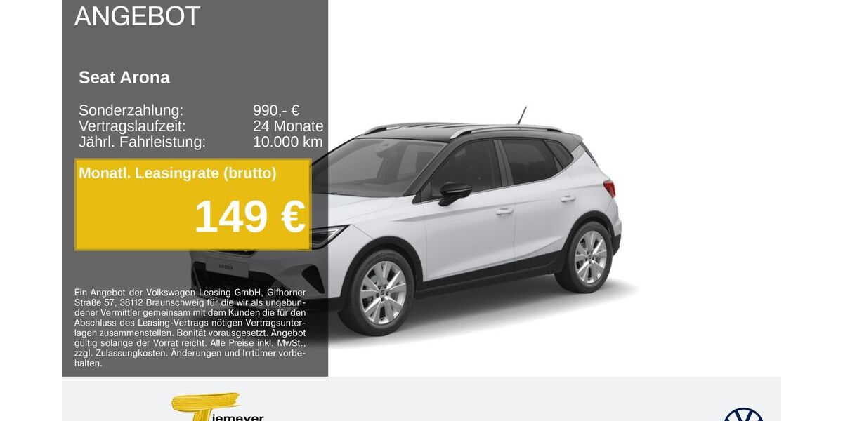 Seat Arona 19.156 km 23.160 &euro; Oberhausen 46047