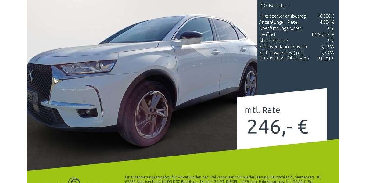 DS Automobiles DS 7 Crossback 61.627 km 21.170 &euro; Borken 46325