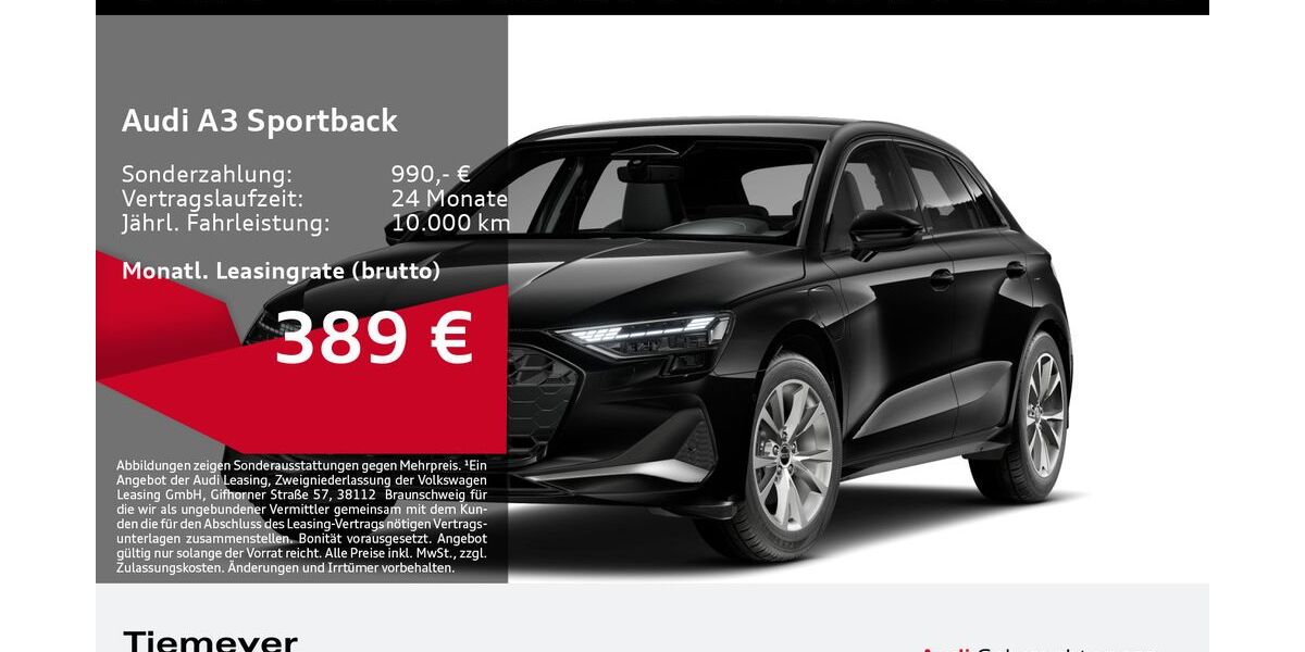 Audi A3 7.701 km 34.240 &euro; Dorsten 46284