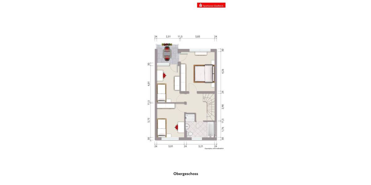 Reihenmittelhaus Gladbeck Mitte - 5 Zimmer, 113 m&sup2;, 300.000&euro; | Angebot:26627561