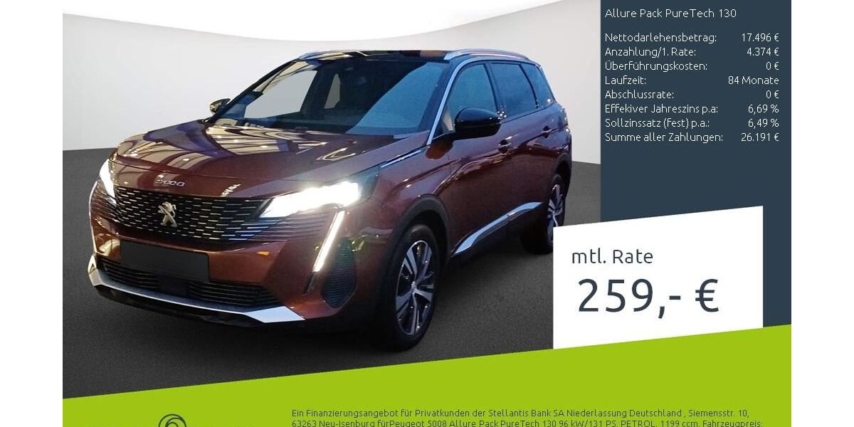 Peugeot 5008 29.878 km 22.389 &euro; Borken 46325