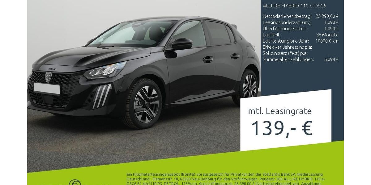 Peugeot 208 1.500 km 23.290 &euro; Borken 46325
