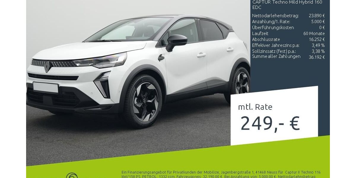 Renault Captur 1.500 km 27.670 &euro; Borken 46325