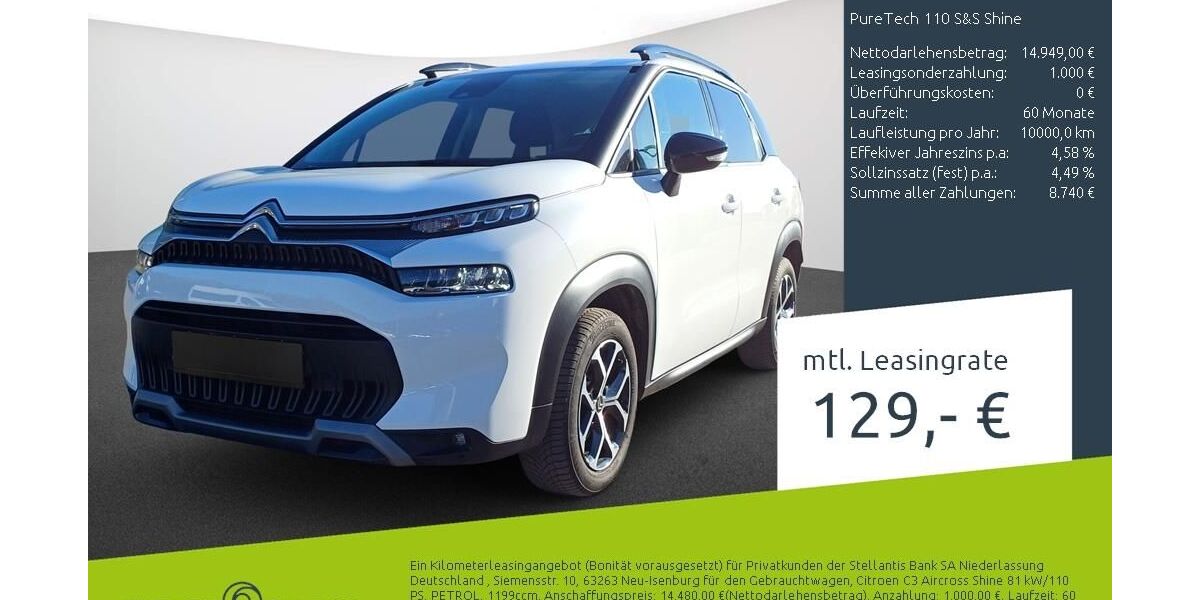 Citroen C3 Aircross 19.208 km 14.449 &euro; Borken 46325