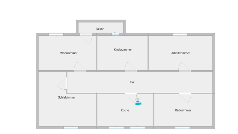 Etagenwohnung Gladbeck Brauck - 4 Zimmer, 67 m&sup2;, 540&euro; | Angebot:25275591