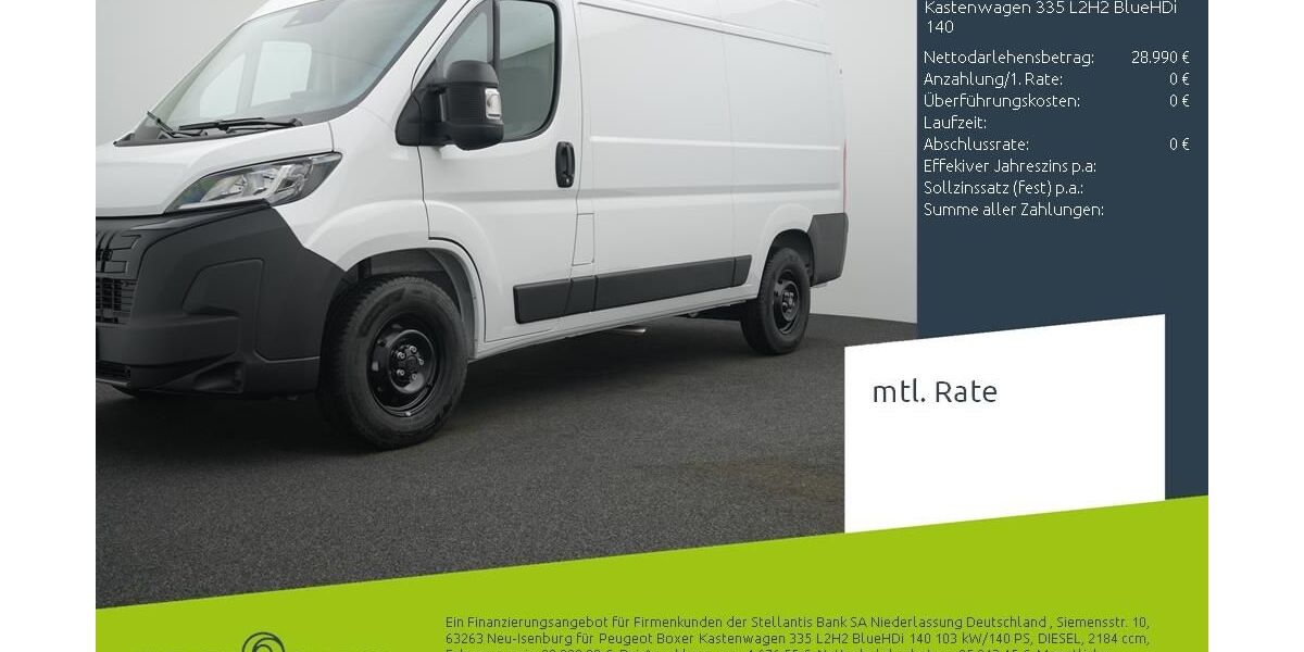 Peugeot Boxer 1.500 km 28.310 &euro; Bocholt 46395