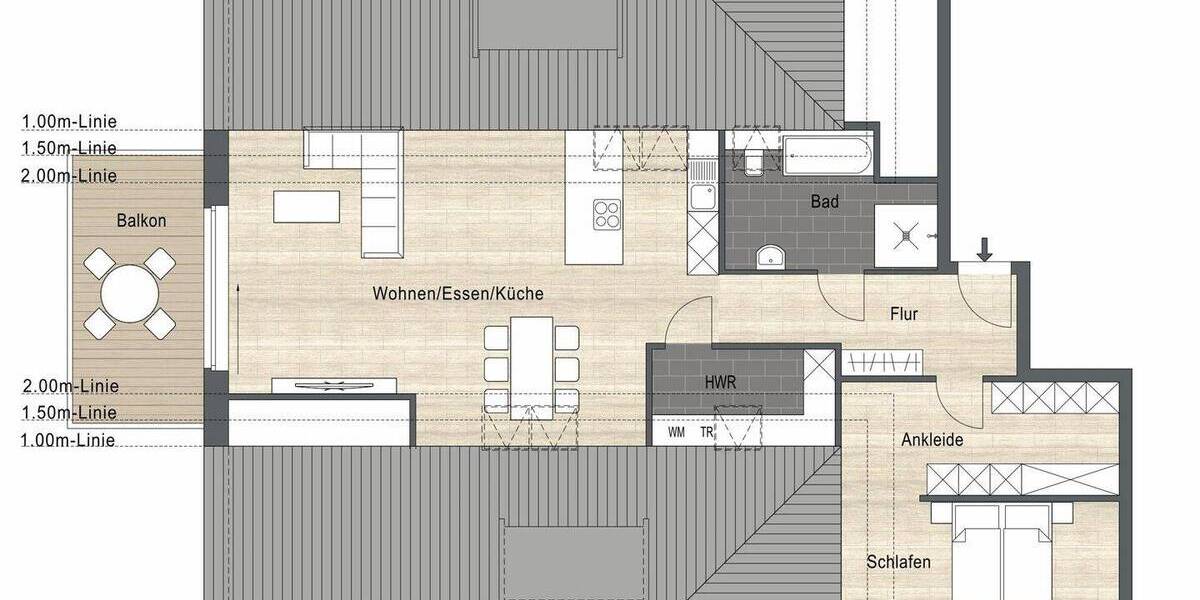 Etagenwohnung Borken - 2 Zimmer, 94 m&sup2;, 379.000&euro; | Angebot:25695753