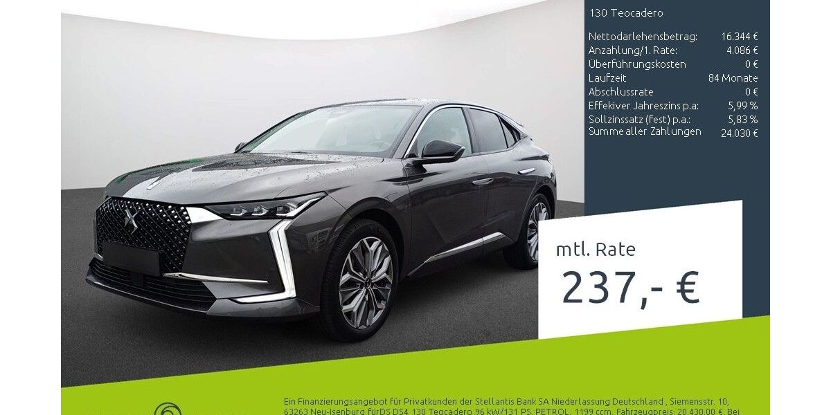 DS Automobiles DS4 18.936 km 20.430 &euro; Borken 46325