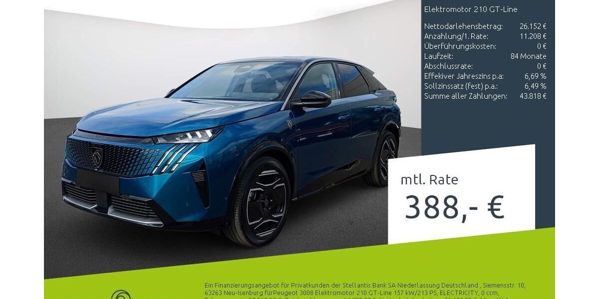 Peugeot 3008 21.787 km 37.360 &euro; Bocholt 46395