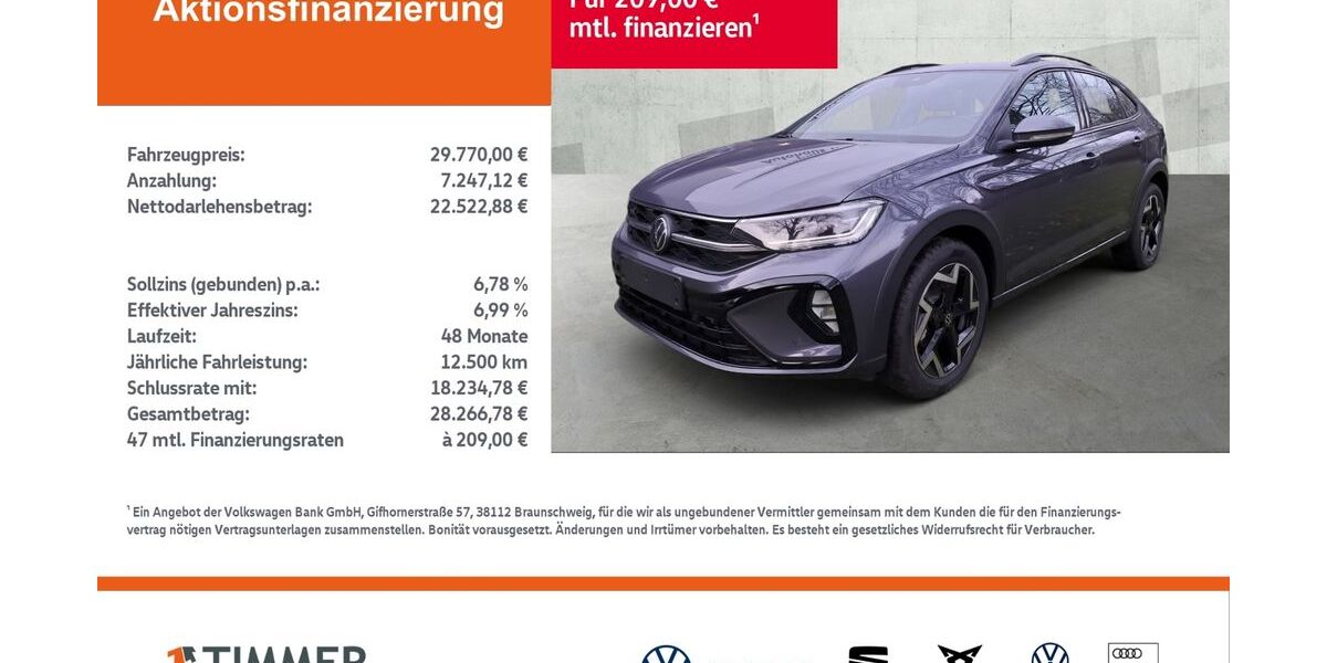 VW Taigo 2.999 km 29.770 &euro; Borken 46325