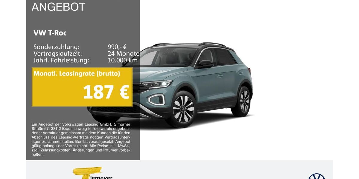 VW T-Roc 19.698 km 26.950 &euro; Dorsten 46282