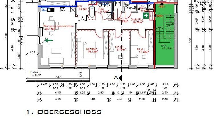 Etagenwohnung Oberhausen Biefang - 4 Zimmer, 102 m&sup2;, 988&euro; | Angebot:26611612