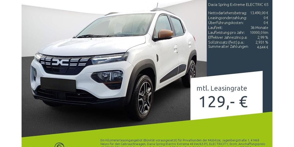 Dacia Spring 16.832 km 13.220 &euro; Borken 46325