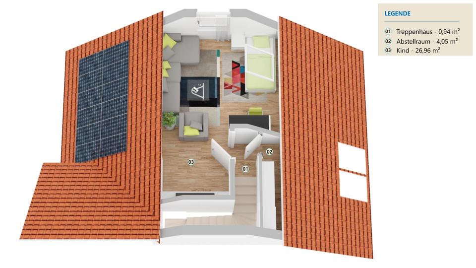 Etagenwohnung Wesel Bislich - 3 Zimmer, 74 m&sup2;, 990&euro; | Angebot:25313031