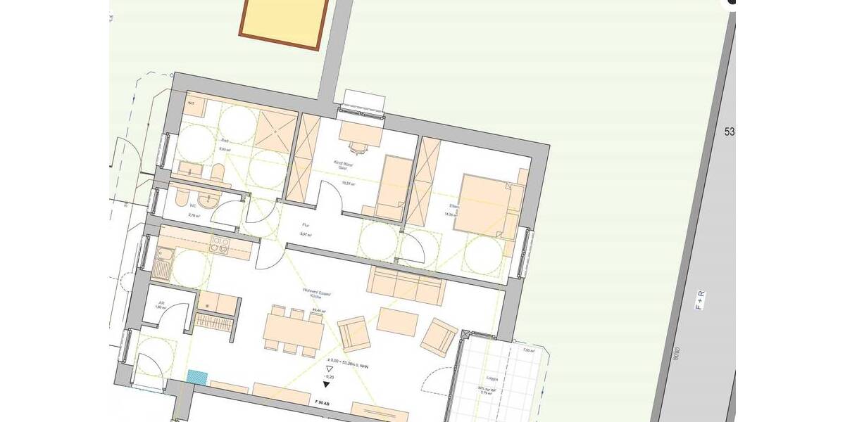 Terrassenwohnung Dorsten Rhade - 3 Zimmer, 95 m&sup2;, 374.400&euro; | Angebot:25707869