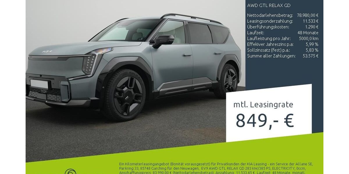 Kia EV9 4.900 km 78.780 &euro; Borken 46325