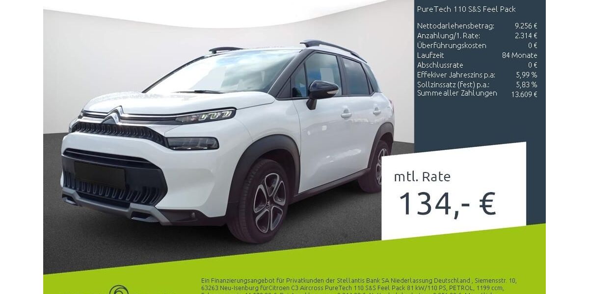 Citroen C3 Aircross 90.998 km 11.860 &euro; Bocholt 46395