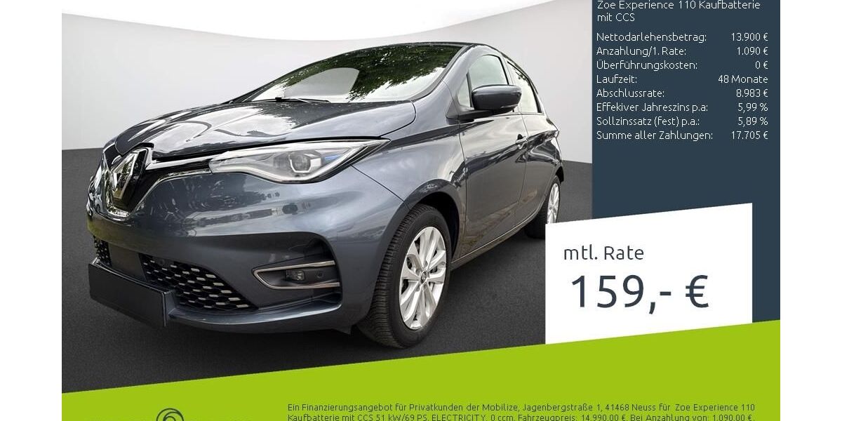 Renault ZOE 38.330 km 14.990 &euro; Borken 46325