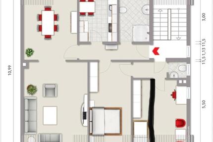 Wohnung Gladbeck - 4.5 Zimmer, 83 m&sup2;, 750&euro; | Angebot:25806783