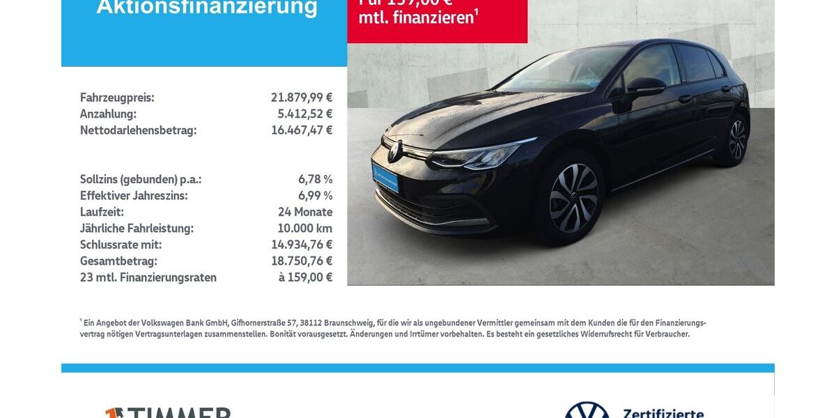 VW Golf 44.505 km 21.880 &euro; Borken 46325