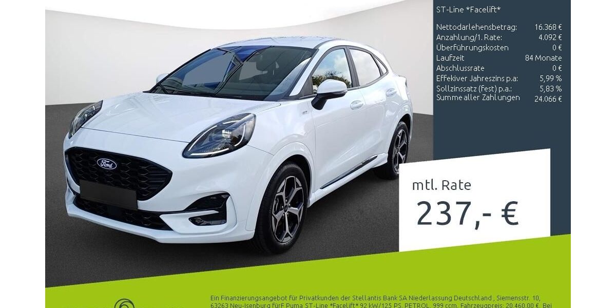 Ford Puma 1.810 km 20.460 &euro; Borken 46325