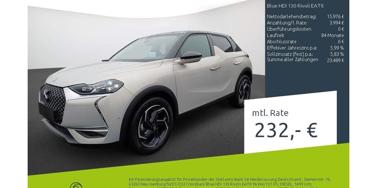 DS Automobiles DS3 Crossback 66.553 km 19.970 &euro; Bocholt 46395