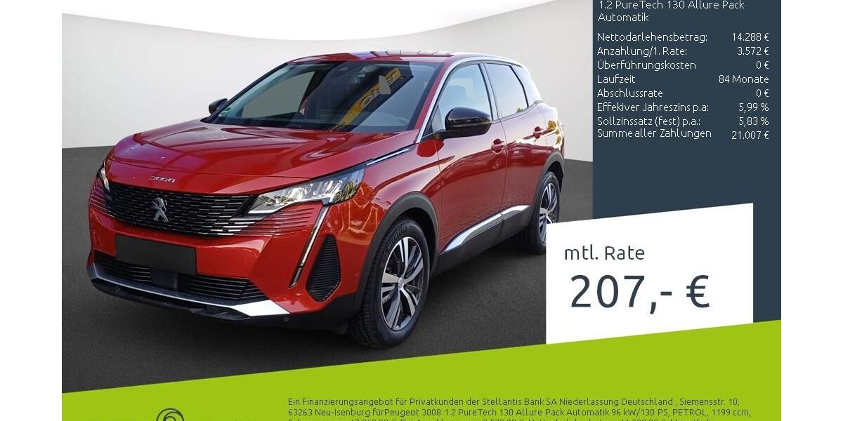 Peugeot 3008 49.050 km 17.860 &euro; Borken 46325