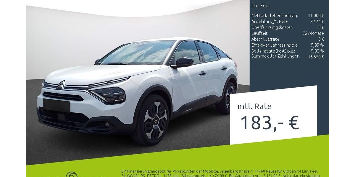 Citroen C4 19.198 km 14.474 &euro; Borken 46325