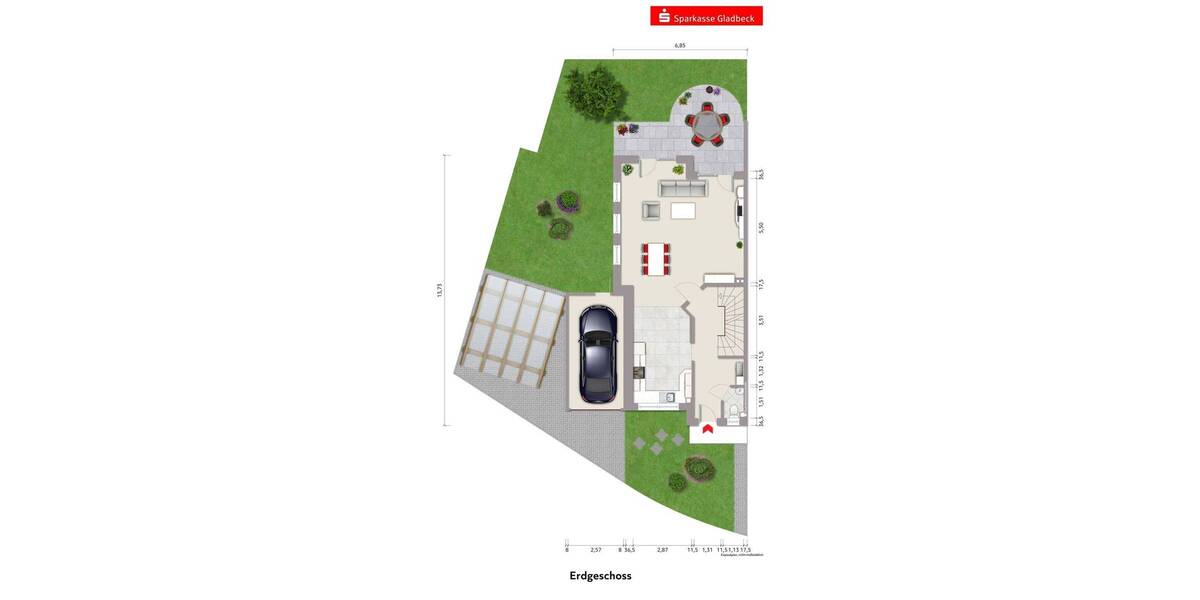 Doppelhaushälfte Gladbeck Rentfort-Nord - 4 Zimmer, 153 m&sup2;, 585.000&euro; | Angebot:26053442