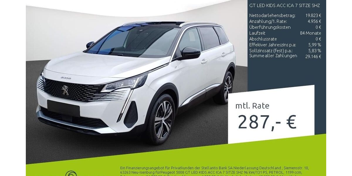 Peugeot 5008 25.177 km 24.779 &euro; Borken 46325