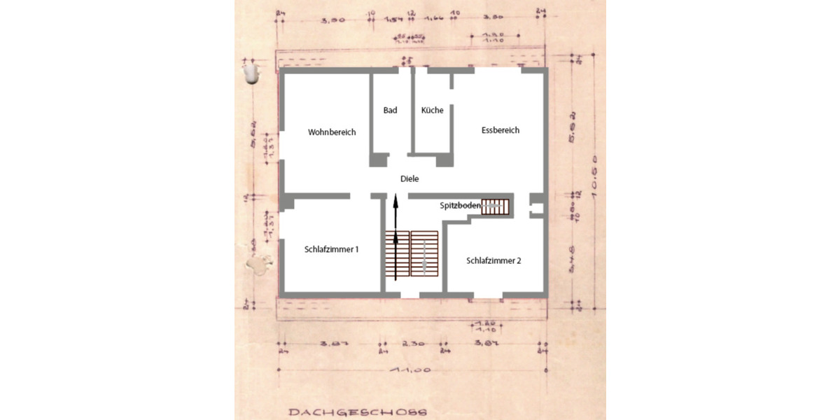 Dachgeschoßwohnung Bottrop Boy - 4 Zimmer, 75 m&sup2;, 650&euro; | Angebot:25920020