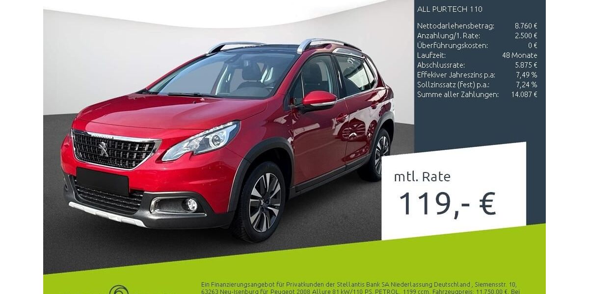 Peugeot 2008 90.200 km 10.750 &euro; Bocholt 46395